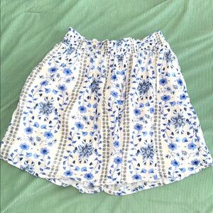 Old Navy Floral Blue Skirt - S